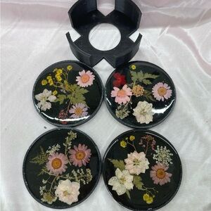 Floral Resin Coasters